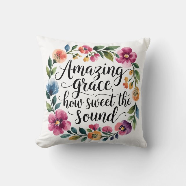 Blommigt Fantastisk Grace Kudde (Framsida)
