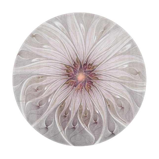 Blommigt Fantasy, Abstrakt Modern Pastel Flower (Framsidan)