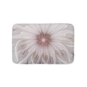 Blommigt Fantasy, Abstrakt Modern Pastel Flower Badrumsmatta