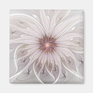 Blommigt Fantasy, Abstrakt Modern Pastel Flower Magnet