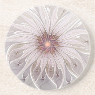 Blommigt Fantasy, Abstrakt Modern Pastel Flower Underlägg