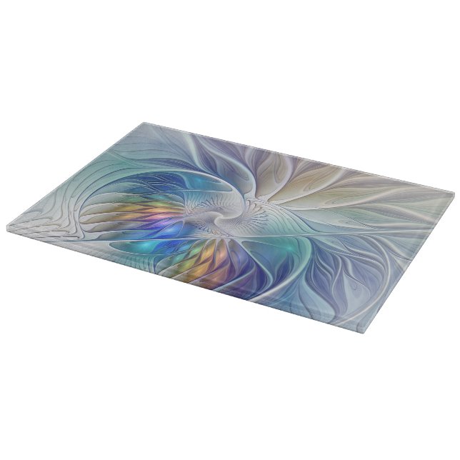 Blommigt Fantasy, färglös Abstrakt Fractal Flower (Hörn)