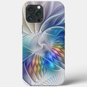 Blommigt Fantasy, färglös Abstrakt Fractal Flower