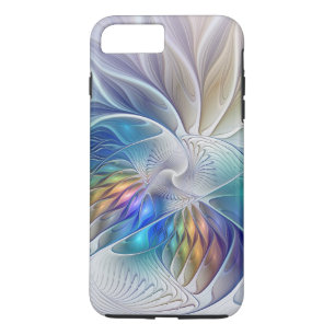Blommigt Fantasy, färglös Abstrakt Fractal Flower