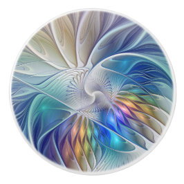 Blommigt Fantasy, färglös Abstrakt Fractal Flower Knopp