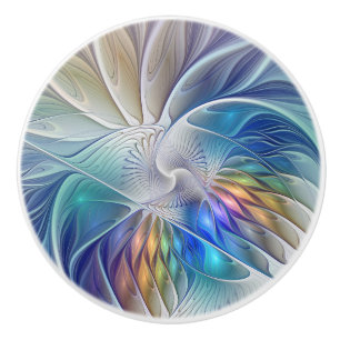 Blommigt Fantasy, färglös Abstrakt Fractal Flower Knopp