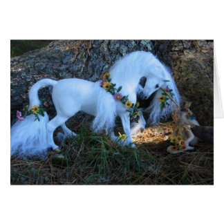 Blommigt Fantasy Hälsningskort
