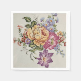 Blommigt Fantasy Pappersservett