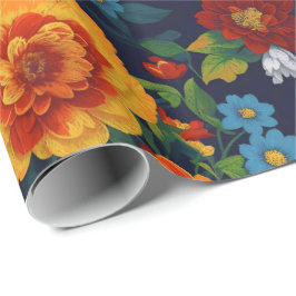 Blommigt Fantasy Tillfällen Classic Presentpapper