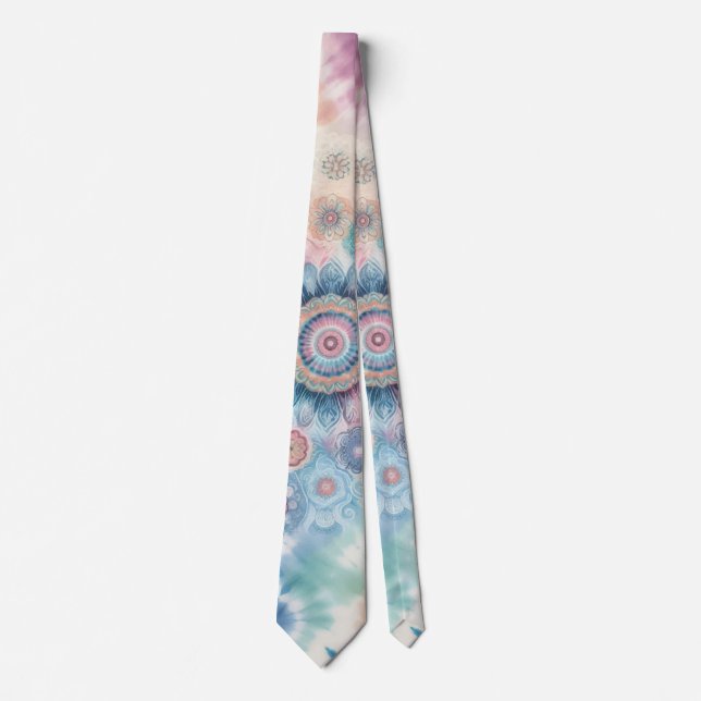 Blommigt Färgämne Slips (Framsida)