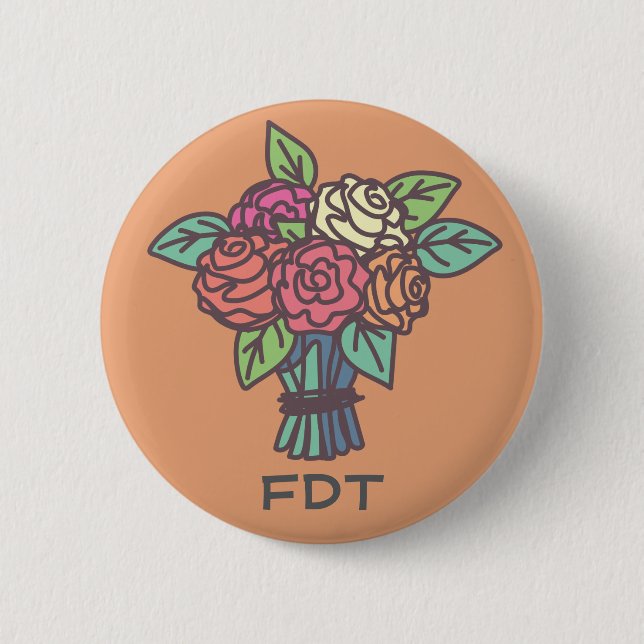 Blommigt FDT-knapp Knapp (Framsida)