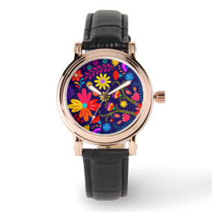 Blommigt Fiesta Inspired Armbandsur