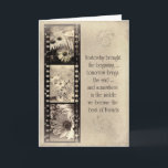 Blommigt Filmremsa för Friend Birthday Kort<br><div class="desc">Vintagens filmremsa på grungy texturerad daisy för Friends födelsedag.</div>