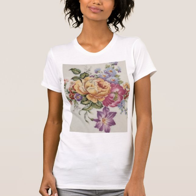 Blommigt Finare T Shirt (Framsida)
