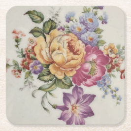 Blommigt Finare Underlägg Papper Kvadrat