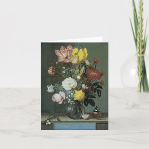 Blommigt Fine Art Blankt anteckningskort