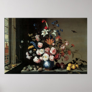 Blommigt Fine Art med Ro Lillies Poster