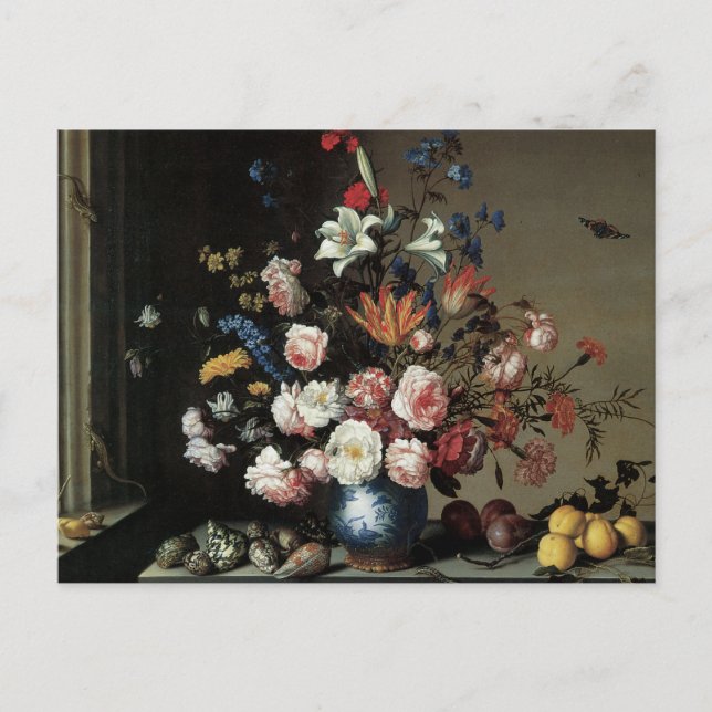 Blommigt Fine Art med Ro Lillies vykort (Framsida)