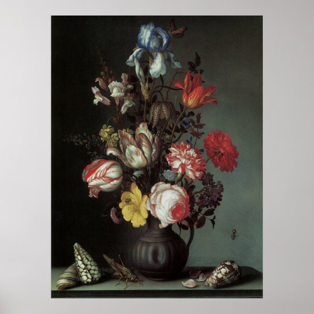 Blommigt Fine Art med Ro Tulips Poster (Framsidan)