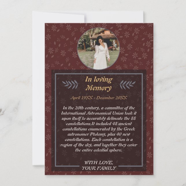 Blommigt Firande i livets inbjudan - Digital Te (Framsida)