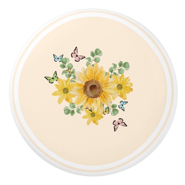 blommigt-fjäril för kermisk ritknapp knopp (Framsidan)