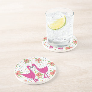 Blommigt Flamingo Fiesta Underlägg