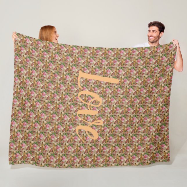 Blommigt Fleecefilt (På plats)