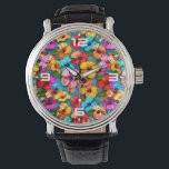 Blommigt Flerfärgade blommor Mönster-36355 Armbandsur<br><div class="desc">Blommigt Flerfärgade blommor Mönster-36355</div>