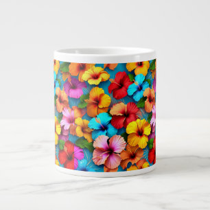 Blommigt Flerfärgade blommor Mönster-36355 Jumbo Mugg