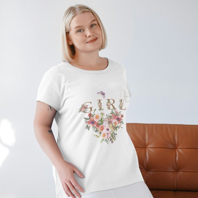 Blommigt Flicka Shower Mamma ska vara T Shirt (Skapare uppladdad)