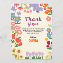 Blommigt FLODSKT 5:e Tacken - platta kort