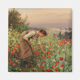 Blommigt (Flower Fält) Magnet