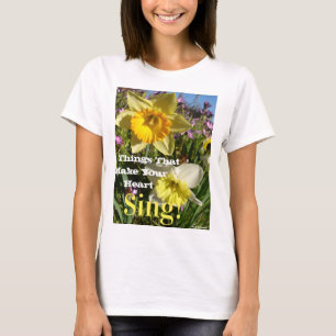 Blommigt Flower för inspirationsofferten Daffodil T Shirt