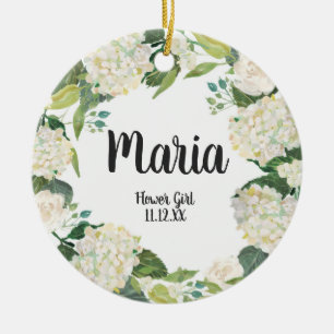 Blommigt Flower Girl jul Ornament