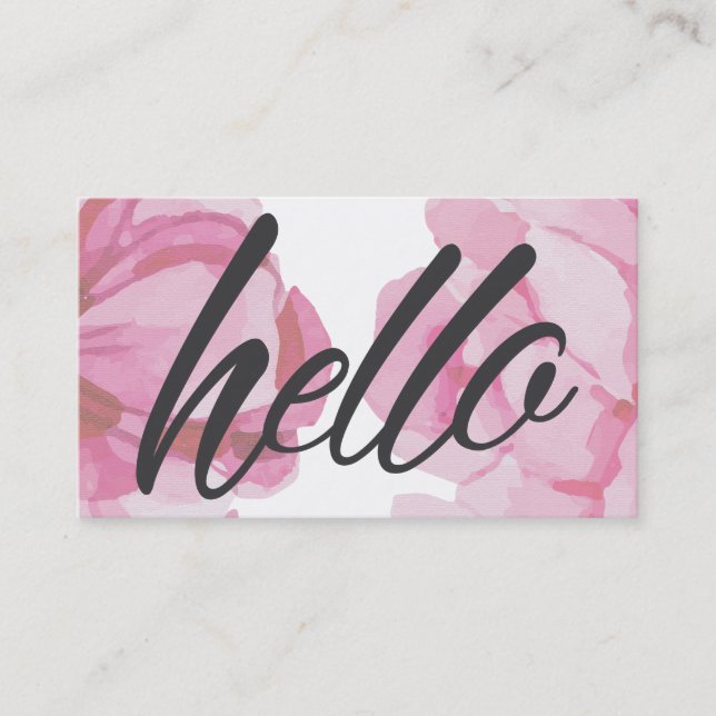 Blommigt Flower Shop Visitkort (Framsida)