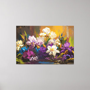 *~* Blommigt Flowers Art TV2 Stretched Kanvastryck
