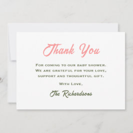 Blommigt Flowers Baby in Bloom Botanical Baby Show Tack Kort