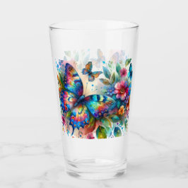 Blommigt Flowers Blue Rosa Glaskopp