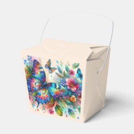 Blommigt Flowers Blue Rosa Presentaskar