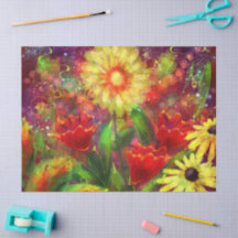 Blommigt Flowers Flower Abstrakt Art Decoupage
