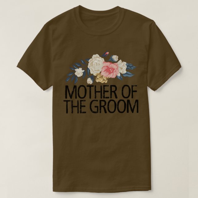 Blommigt Flowers, Mor i groomen T Shirt (Design framsida)