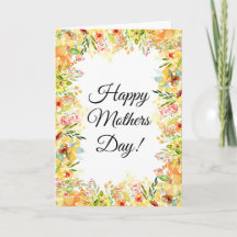 Blommigt Flowers Mors dag Söt Cute Mamma