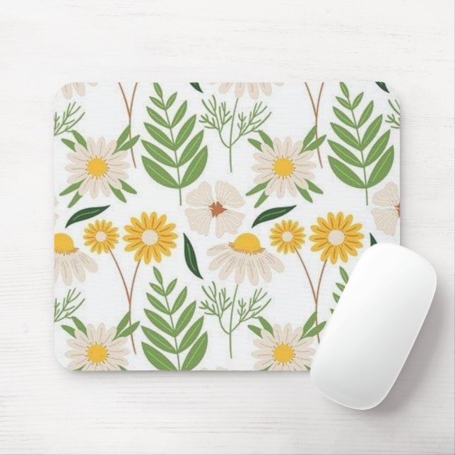 Blommigt Flowers Mouse Pad! Musmatta (Med mus)