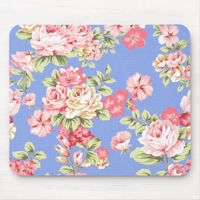 Blommigt Flowers Mouse Pad Musmatta (Framsidan)