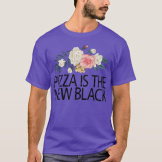 Blommigt Flowers Sarcastic Funny Pizza är den nya  T Shirt