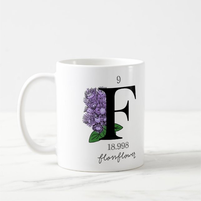 Blommigt Fluorin Inslag Kaffemugg (Vänster)