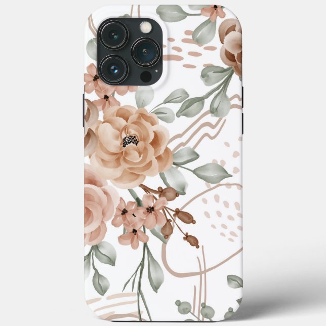 Blommigt Fodral-Mate iphone case (Baksida)