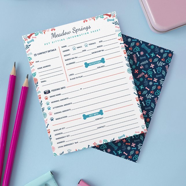 Blommigt & Foliage Hund & Pet Sitta Information (Floral & Foliage Dog & Pet Sitting Information)