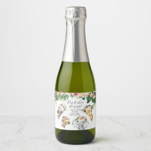Blommigt Foliage Safari Baby Shower Pop it