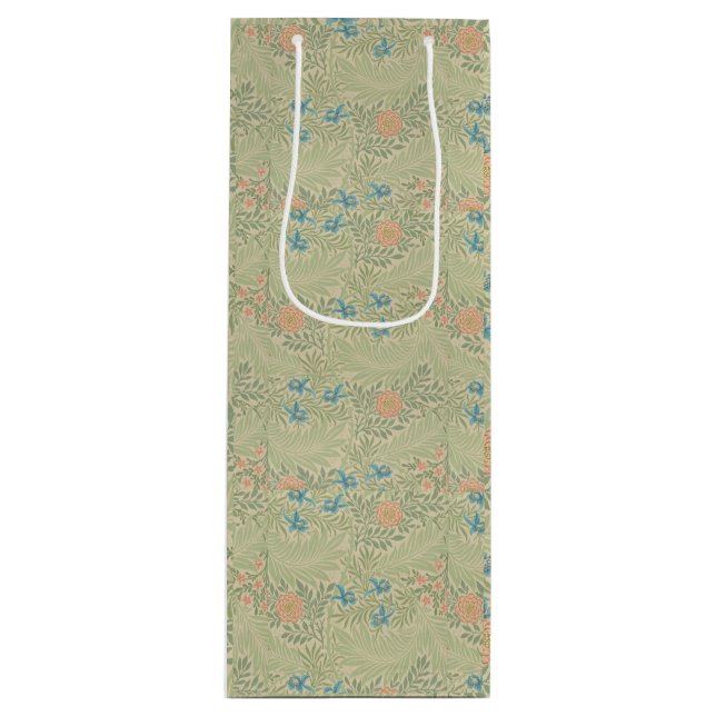 Blommigt Foliage Vintage William Morris Larkspur (Framsidan)
